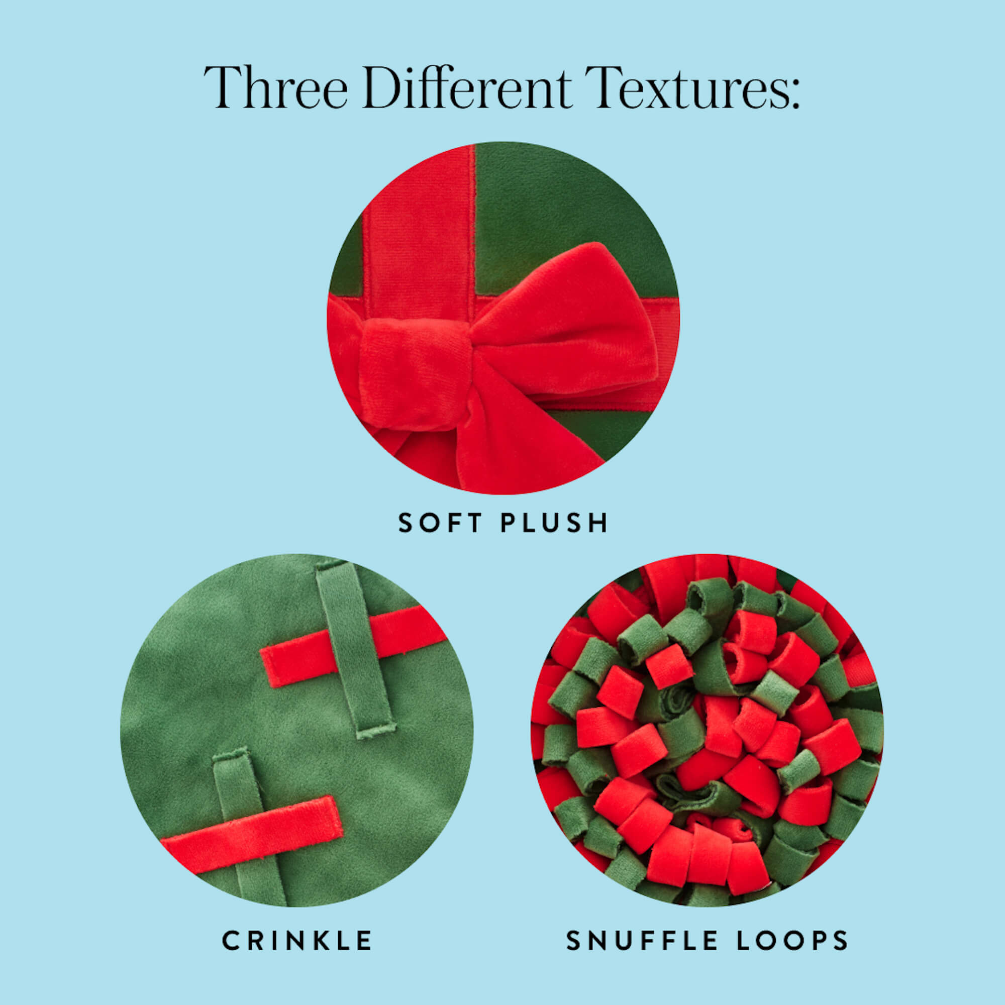 Holiday Present Interactive Snuffle Dog Toy from The Foggy Dog